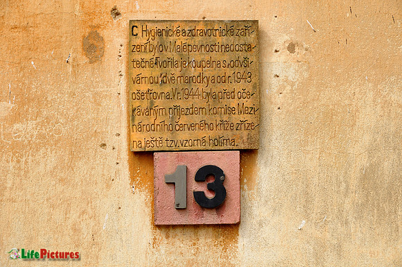 Theresienstadt, a detail on the wall