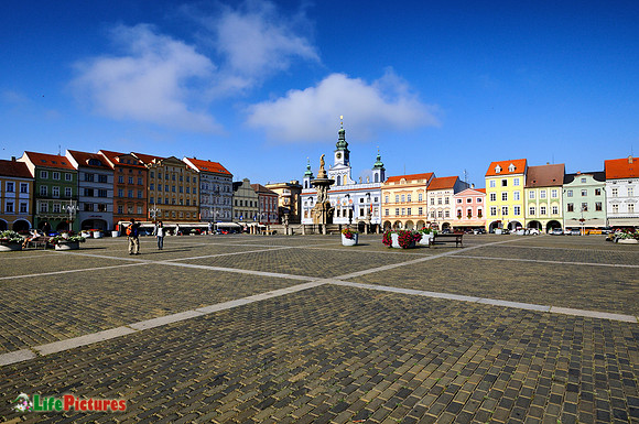 České Budějovice, the square