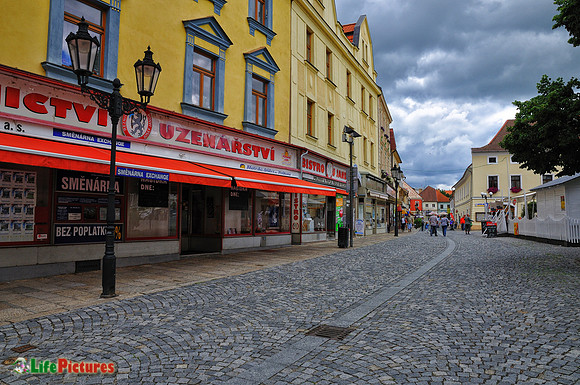 Street in Pisek