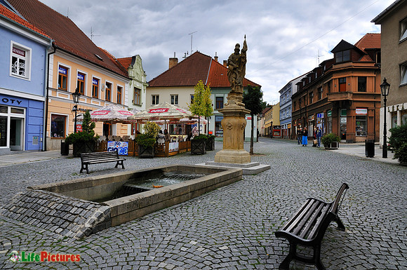A square in Pisek