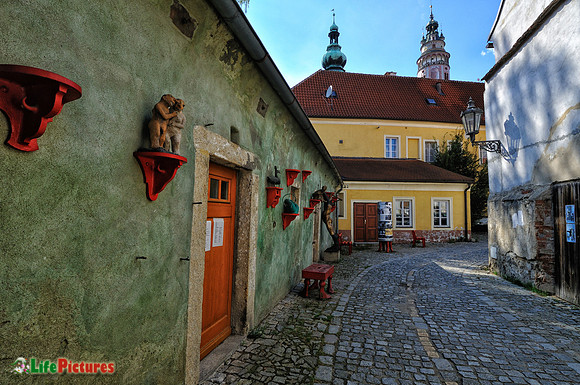 Cesky Krumlov, a very particular strret