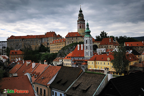 Cesky Krumlov, a beautiful panorama