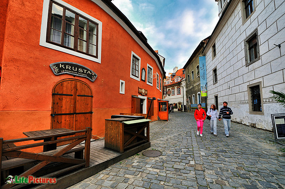 A street in Cesky Krumlov