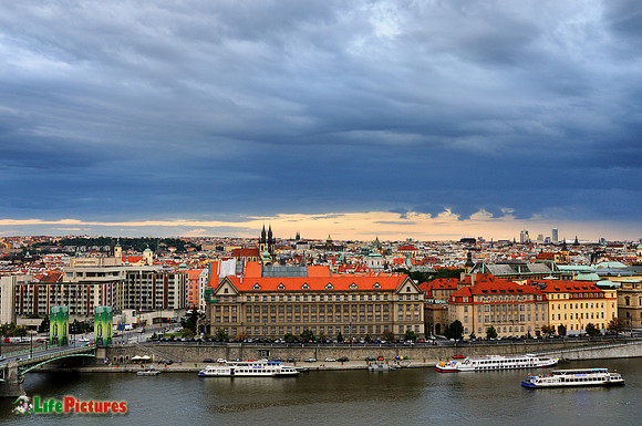 Sunset on Prague