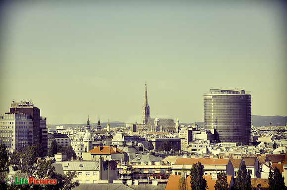 Stephansdom viewed from the Riesenrad