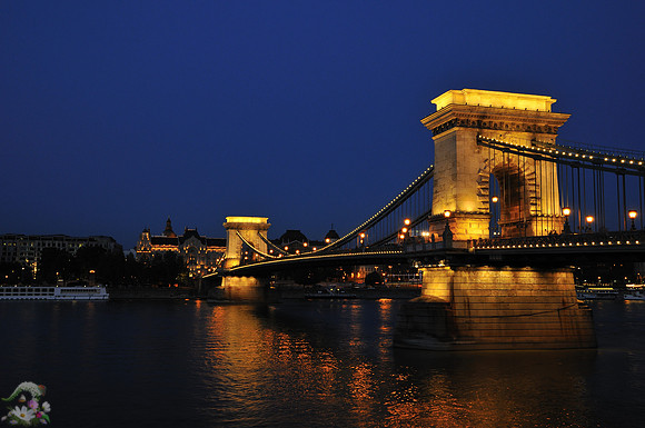 Budapest, another view of the beautiful Chain Bridge