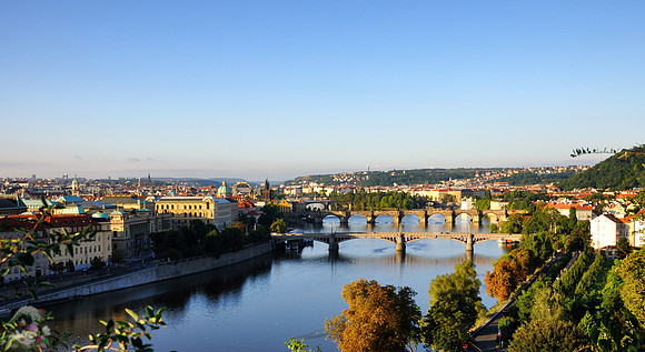 Prague, bridges on Moldova