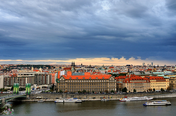 Sunset on Prague