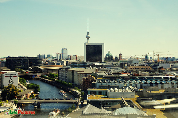Panorama from the Reichstag's dome