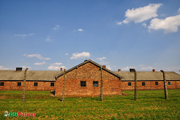 Blocks at Auschwitz-Birkenau concentration camp