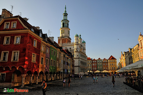 Poznan, the old market square with the town hall