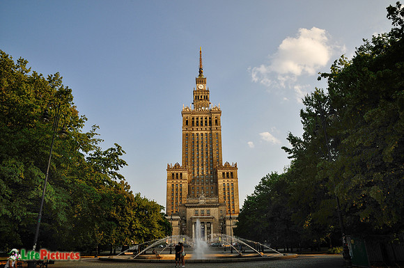 The beautiful Palace of Science and Culture