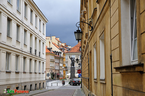 Dramatic sky on Warsaw